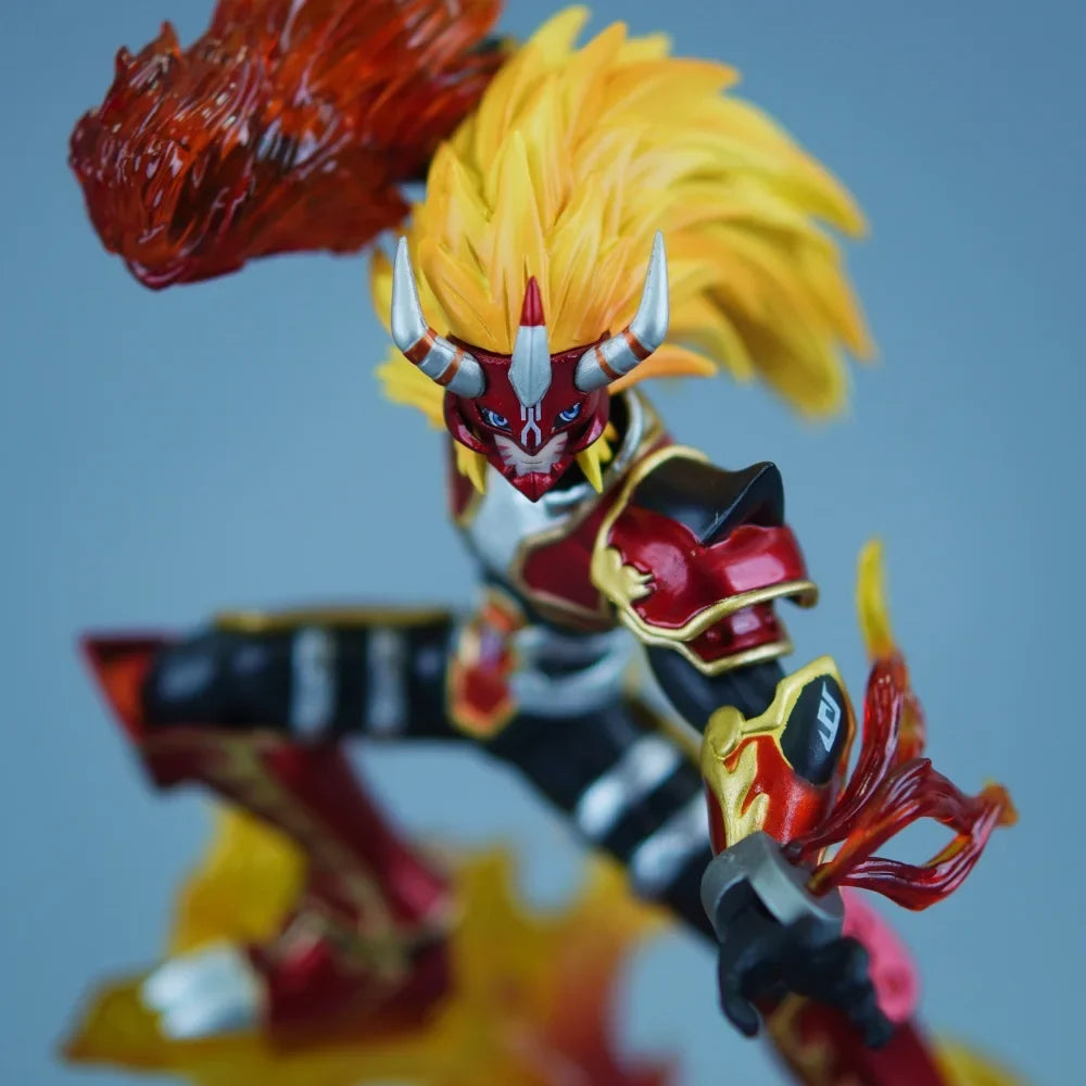 26cm/10.24in Anime Digimon Adventure Figure Agnimon Action Figures Pvc Statue Desktop Ornamen Collection Model Toys Gifts