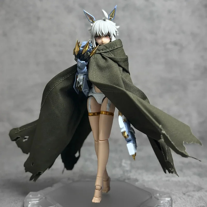 Mad Wolf Carolina Rolphe Series Action Figure Wolf Shaped Desktop Decore Mecha Girl Assembly Model Collectible Garage Kit Toy