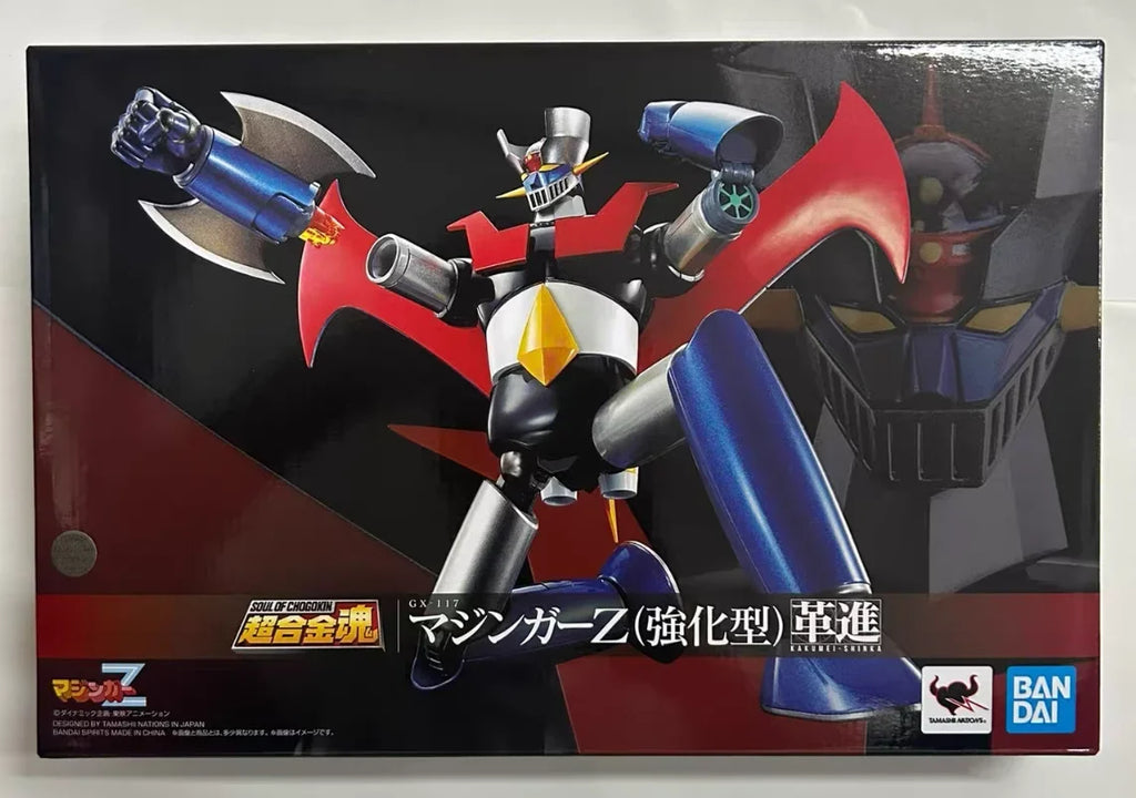In Stock Original BANDAI SOUL OF CHOGOKIN KAKUMEI SHINKA Reinforced Type GX-117 Mazinger Z Figure Anime Model Action Genuine Toy