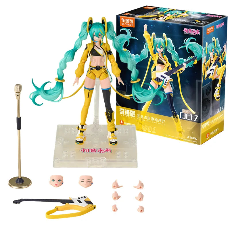 Blokees Hatsune Miku Action Figure Sakura Miku Pantastics Figurine Miracle Edition Assembled Toy Gift