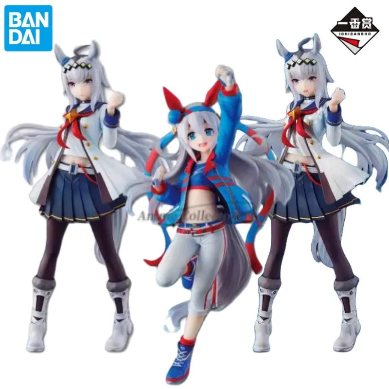 Original Bandai Ichiban Kuji Umamusume PrettyDerby Vol.3 Oguri Cap Tamamo Cross Anime Figure Toys Collectible Model Ornaments