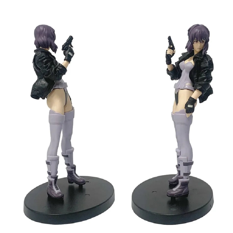 18cm/7.09in Ghost In The Shell Anime Figure Kusanagi Motoko Action Figure Room Decorations PVC Collection Model Toys Peripherals