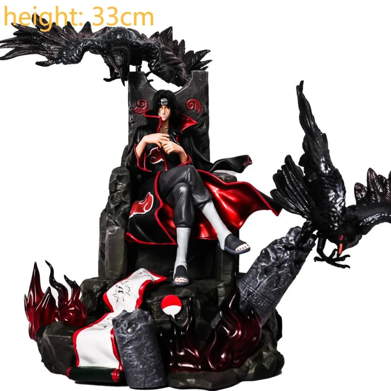 GK Naruto Kurama Chakra Mode Shippuden Anime Figurine Model Action Figure Sasuke Itachi Statue Collection Toy 35cm Kyuubi Figma