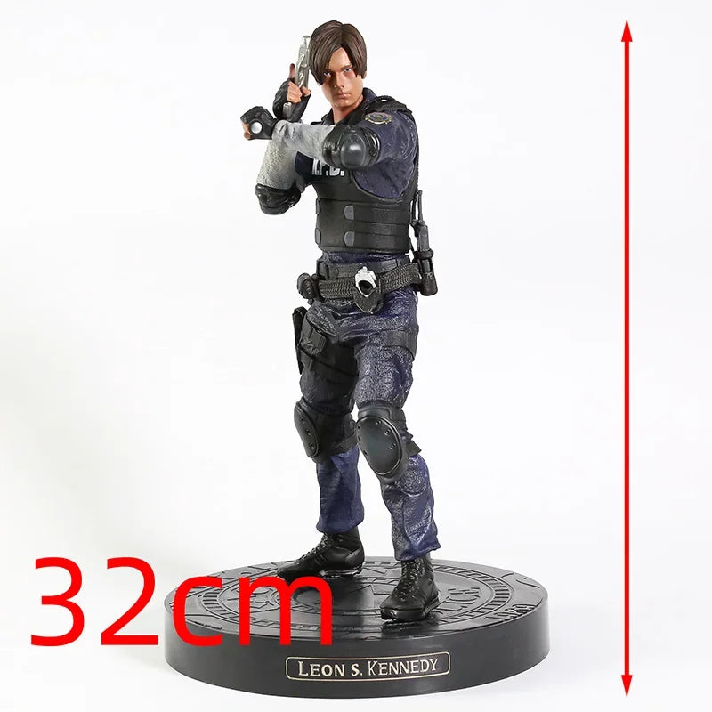 Biohazard RE Leon S. Kennedy / Jill Valentine Figure Figuine Model Statue Decoration PVC Toy