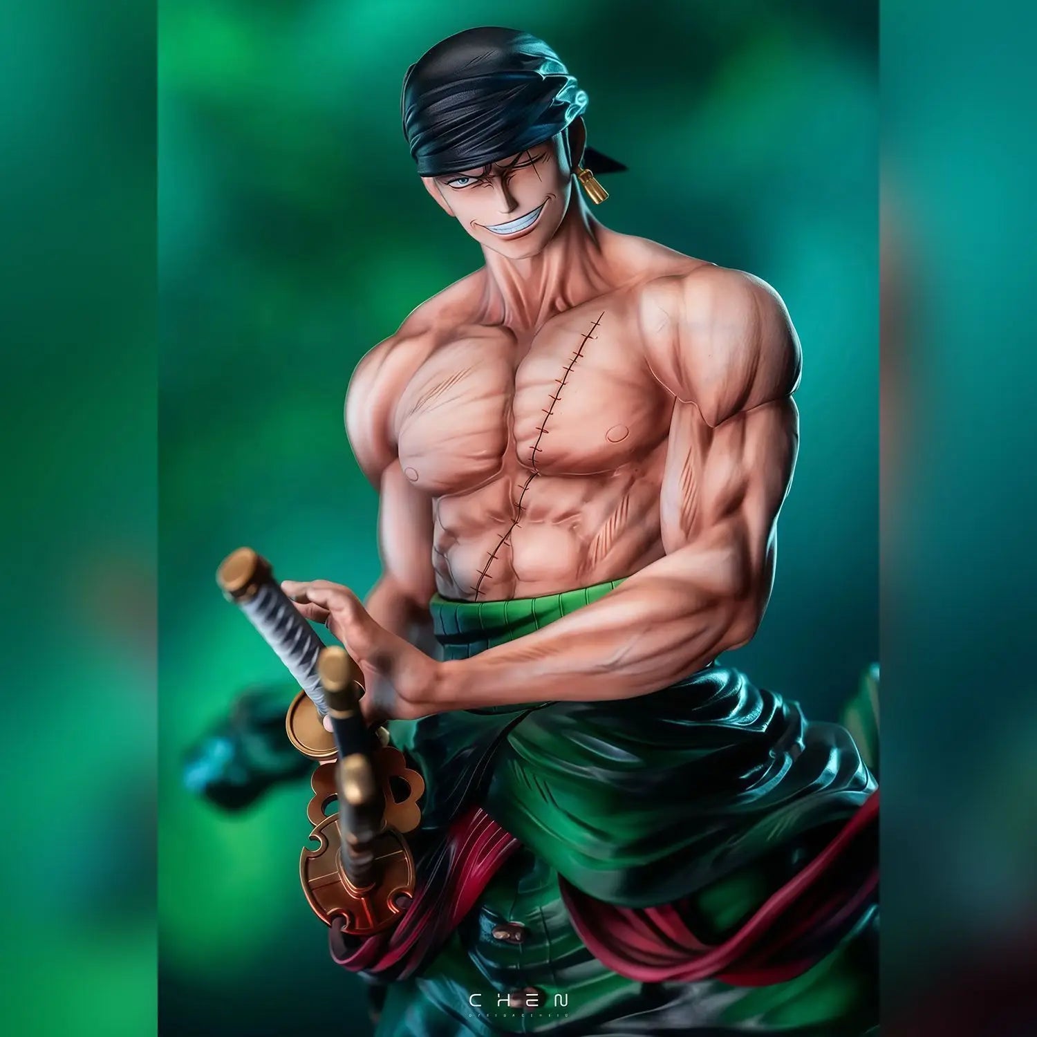 28cm One Piece Anime Figure Roronoa Zoro Figure Zoro Figurine Pvc Gk Statue Model Dolls Collection Desk Decoration Hobbies Toys