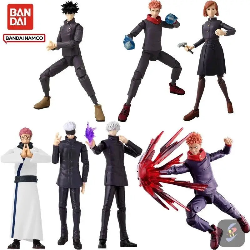 17cm Bandai Original Jujutsu Kaisen Actionfigur Gojou Satoru Itadori Yuji Fushiguro Megumi Action Anime Figur Spielzeug Geschenke