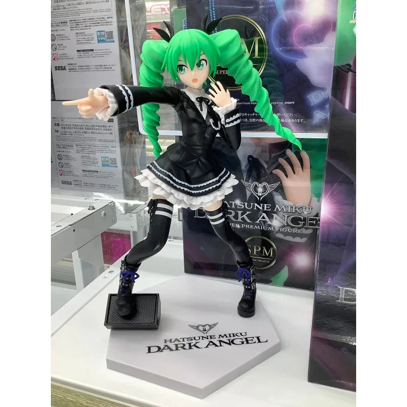 [in Stock] Genuine Song Ji Plan Arcade Version Future Voice Miku Fallen Angel Anime Beauty Girl Model Toy Desktop Decoration