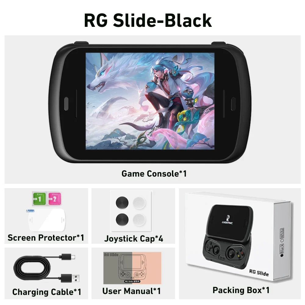 ANBERNIC RG Slide Handheld Game Console 4.7-inch LTPS In-Cell Display 1280*960 Screen Retro Video Game Player Android 13 5000mAh
