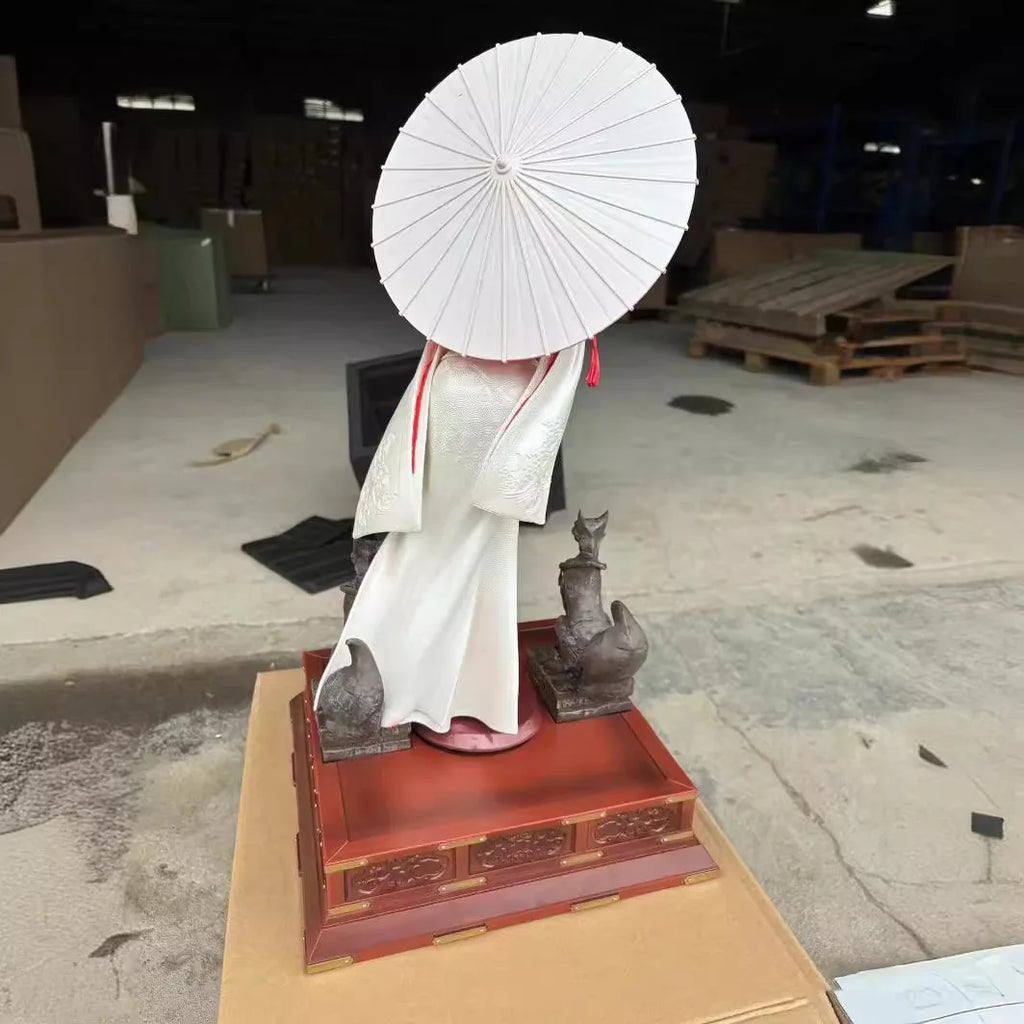 Anime White Kimono Hinata Hyuga Wedding Ceremony Ver. GK PVC Action Figure Statue Collection Model Kids Toys Doll Gifts