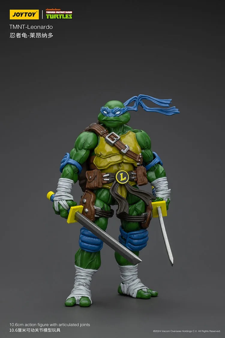 JOY TOY TMNT Michelangelo Donatello Raphael Leonardo Action Figures Original Doll Decoration Gift Collection Garage Model Kits