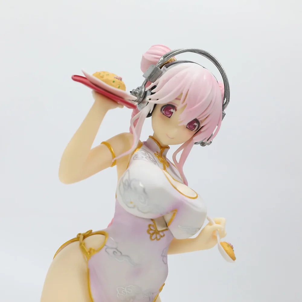 Emontoys Sonicomi SUPER SONICO Figure Cheongsam 1/7 Anime Girl PVC Action Figure Toy SONICO Statue Game Collection Model Doll