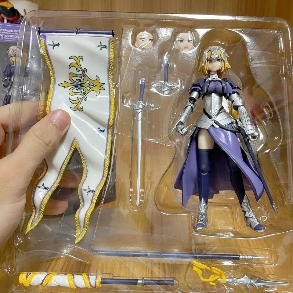 14cm Fate Grand Order Apocrypha Anime Figure Ruler Figma Quasi-saber Alter Jeanne D'arc Pvc Action Figure Collectible Model