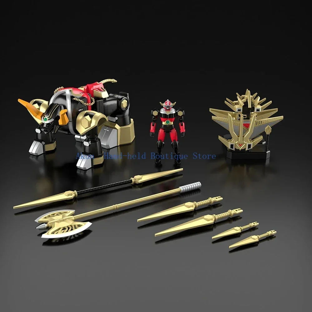 Pre Sale Original Bandai SMP Seijuu Sentai Gingaman Bulltaurus Juu Kishi Bullblack Assembly Action Figures Anime Model Toys Gift