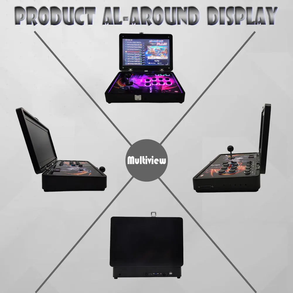New 14-Inch Arcade Video Game Console  28645 in 1 Portable Folding Moonlight Treasure Box Pandora DX Box 720P HD