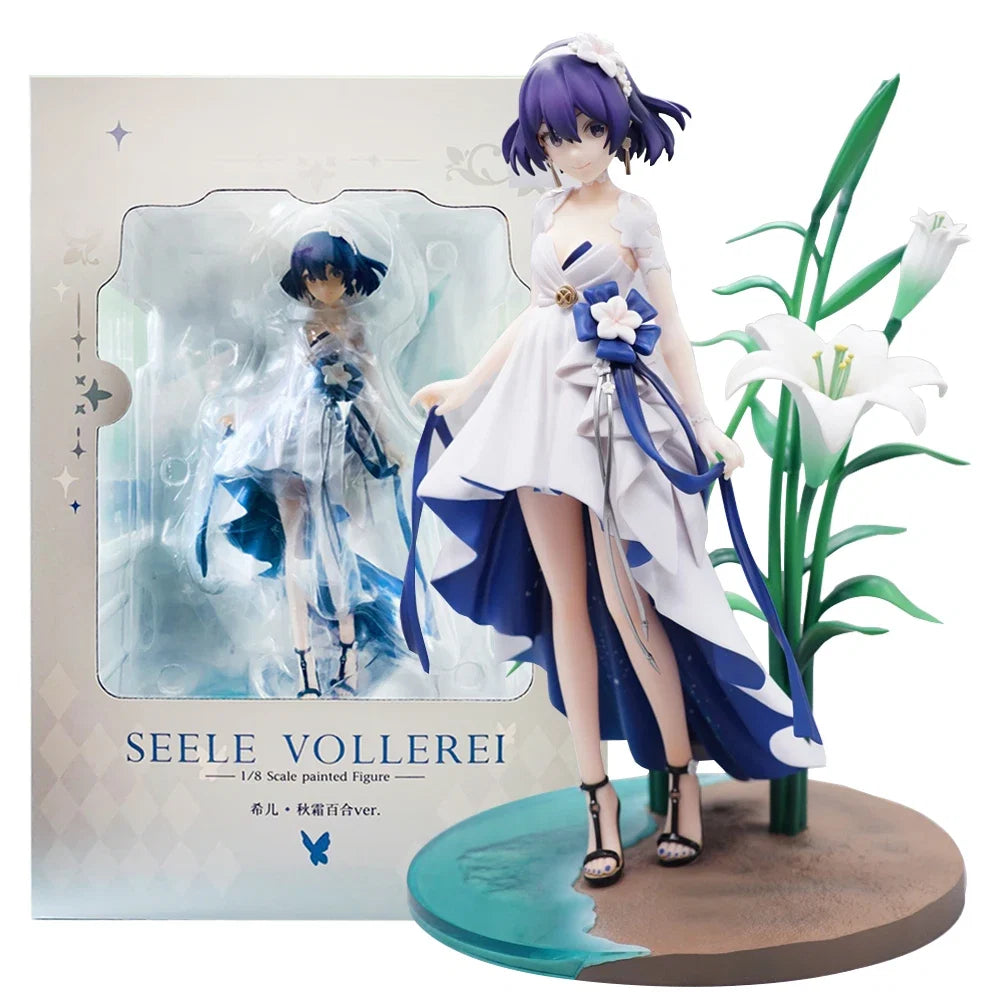 25CM Anime Game Honkai Impact 3 Seele Figure Autumn Frost Lily Ver Standing Anime Model Toy Gift Collection Action Figure