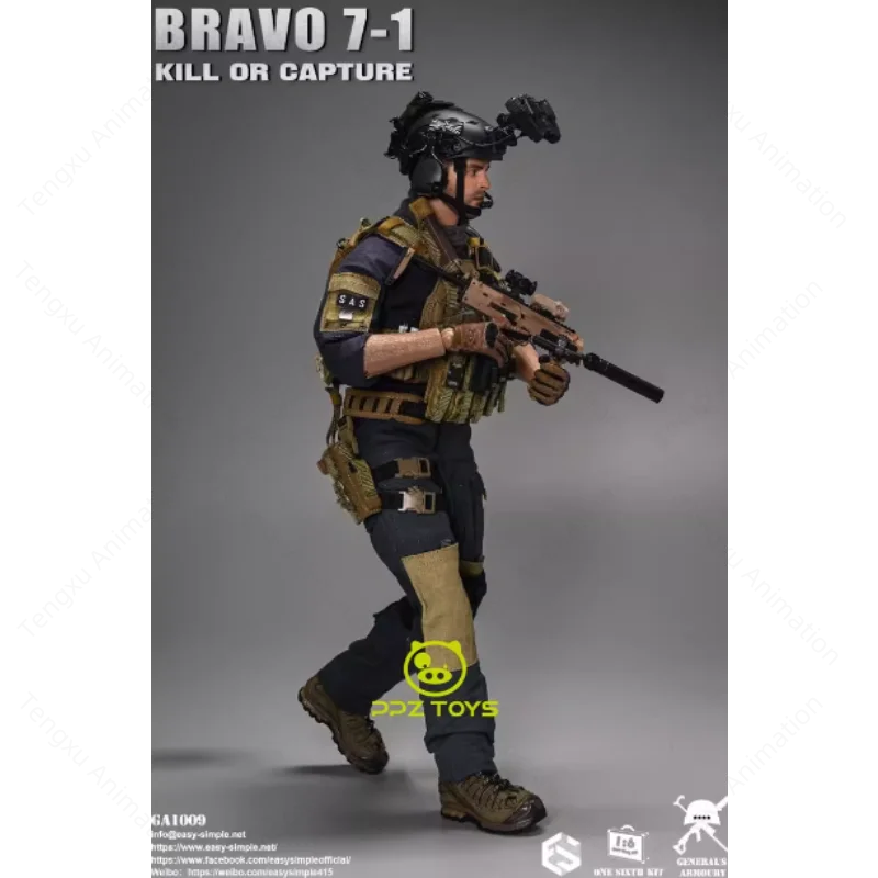 Spot Goods Esay&Simple ES GA1009 1/6 Men Soldier General's Armoury GA1009 BRAVO 7-1 KILL OR CAPTURE 12inch Action Figure Model