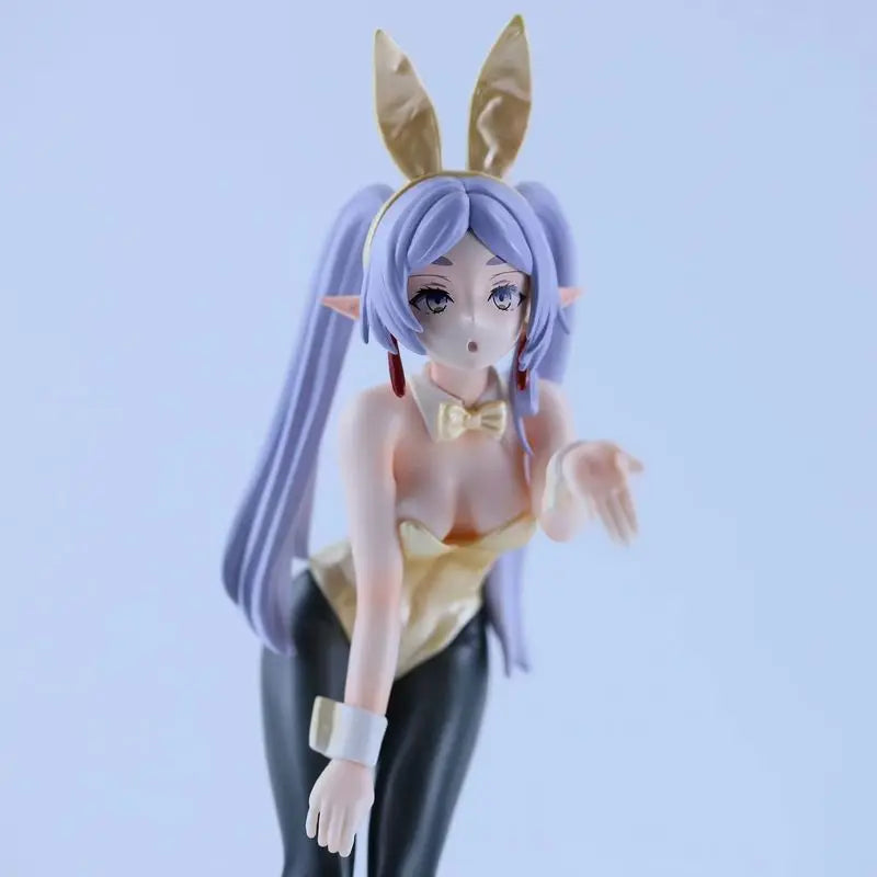 Frieren Bunny Girl 21cm Figure - Kissing Pose Blowing Kiss Anime PVC Statue Collection for Adult Fans