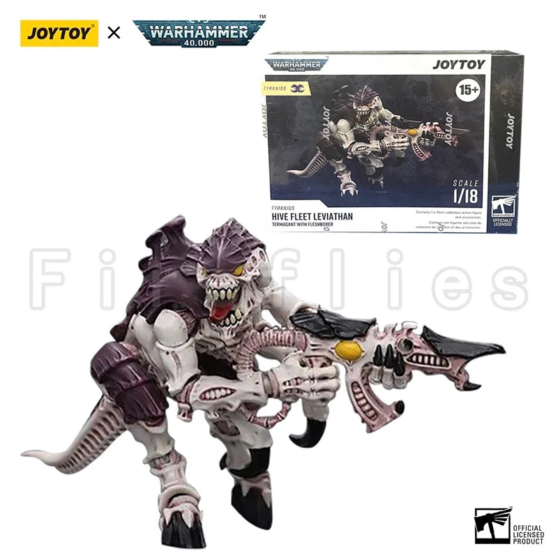 1/18 JOYTOY Action Figure 40K Tyranids Hive Fleet Leviathan Tyranid Warrior with Boneswords Anime Toy