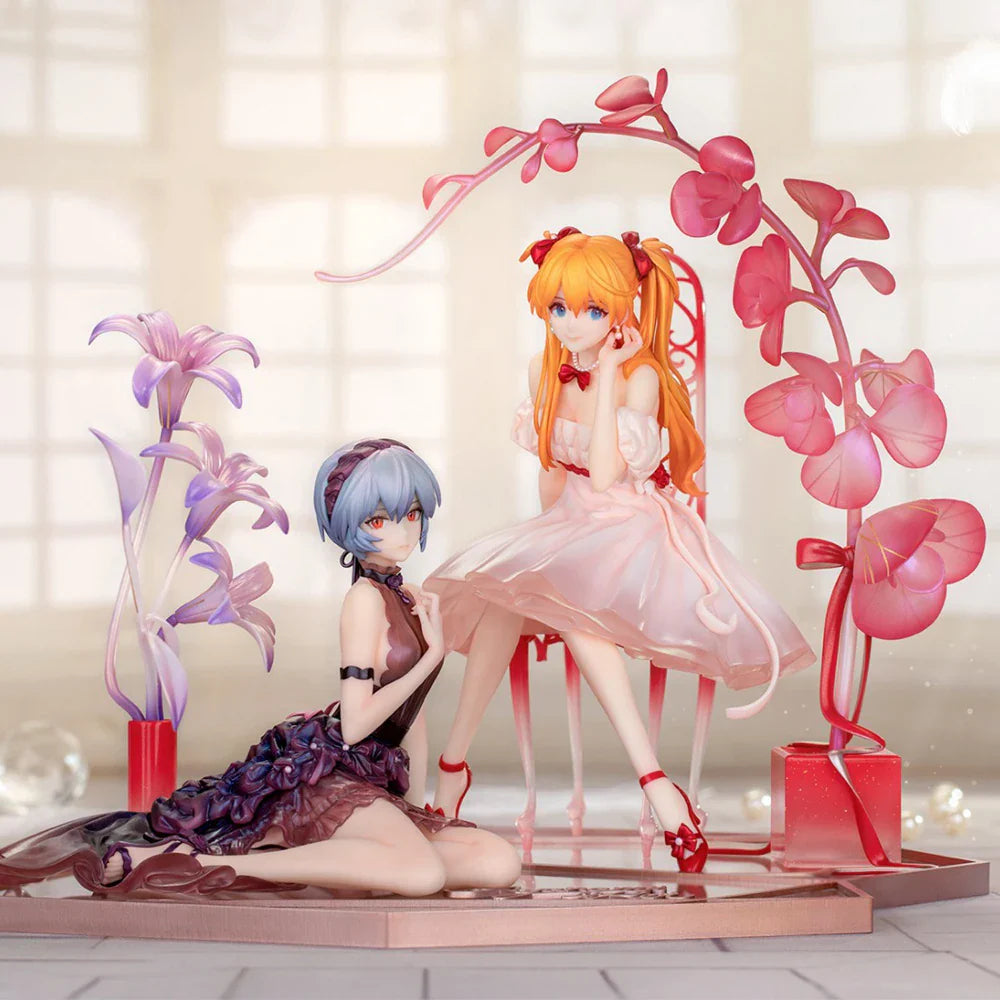 15 cm Anime Shin Seiki Evangelion Souryuu Asuka Langley Figur Ayanami Rei 1/7 Whisper of Flower Ver. Modell Spielzeug Geschenk Actionfigur