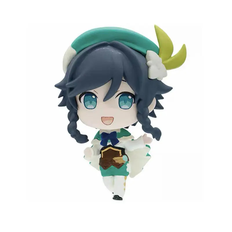 Anime Genshin Impact Kawaii Figure Paimon Amber Klee Kelly Action Figure Cute Game Figurine Model Kid Toys Children's Day Gifts