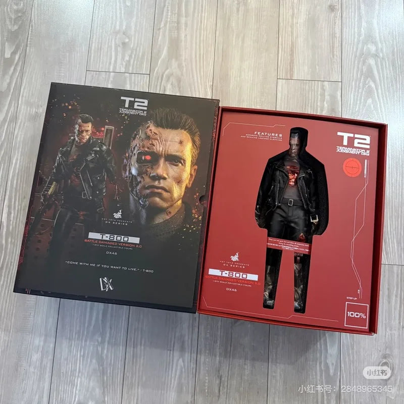 In Stock Hottoys Ht 1/6 Dx46 Terminator 2: Judgment Day T-800 Battle Damage Version  2.0 Precious Collection Of Figurines Toy