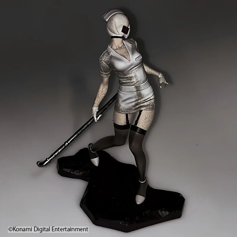 New Products In Stock Japanese Authentic Konami Silent Hill Bubble Head Nurse Red Pyramid Scenery Figure Toy Holiday Gift