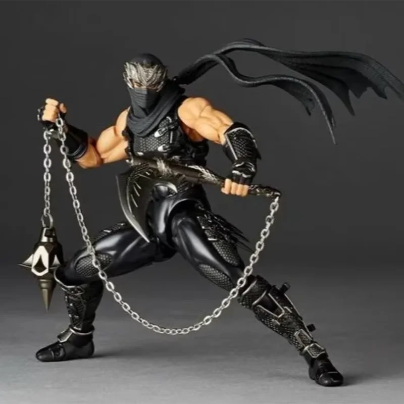 Kaiyodo In Stock  Yamaguchi Ninja Anime Figurine Gaiden Ryu Hayabusa Articulated Joints Moveable Action Figure Model Statue