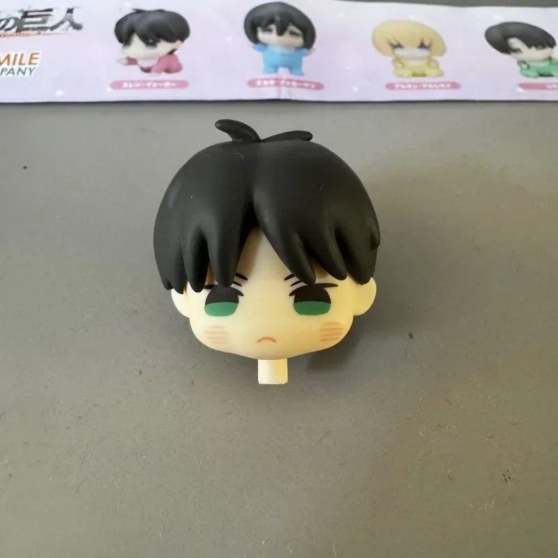 Attack on Titan Gashapon Toys Eren Jaeger Mikasa Ackerman Armin Arlert Levi Ackerman Q Version Action Figure Model Ornament Toys