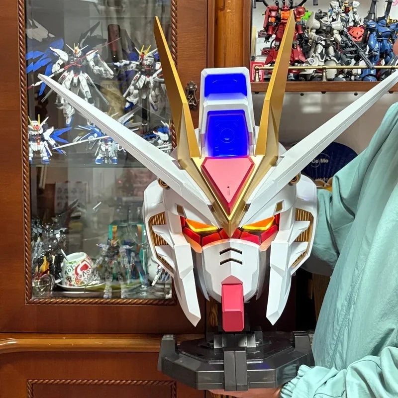 Bandai Original Bn Head Collection Vol.2 Strike Freedom Gundam Anime Action Figure Assembly Model Toys Birthday Gift for Boys