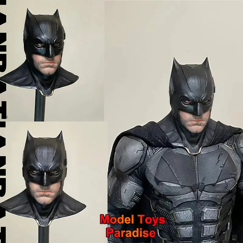 MT TOYS MT004 1/6 Herren Soldat Batman Kopf Skulptur Superheld Kopf Schnitzerei Passend für 12 Zoll Actionfigur Körper