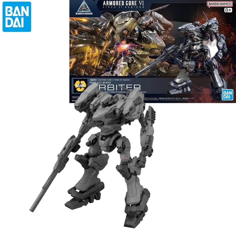 Bandai Genuine 30MM ARMORED CORE VI NIGHTFALL STEEL HAZE BD-011 MELANDER Liger Tail CC-2000 ORBITER Anime Figure Assembly Model