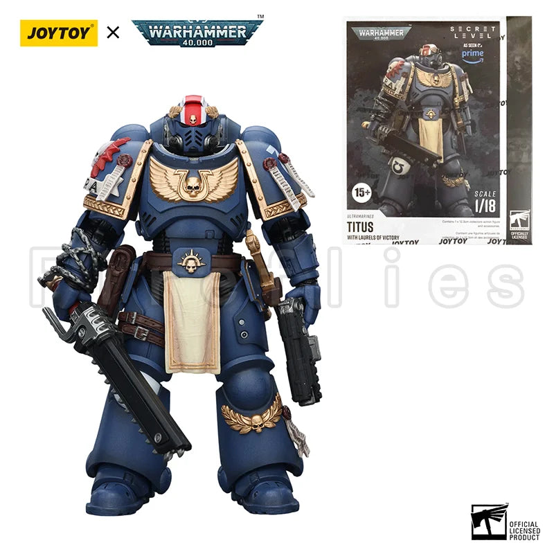 1/18 JOYTOY Action Figure 40K Ultramarines Titus Metaurus Levantus Torvald Anime Model Toy