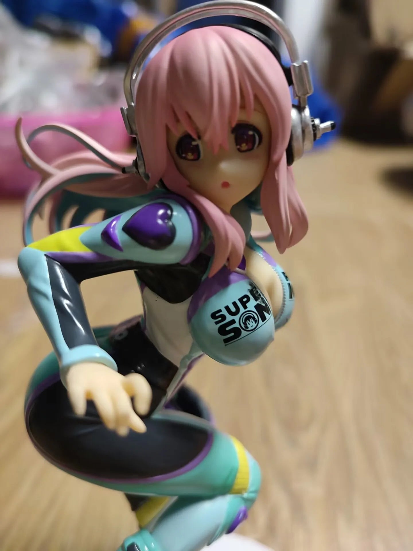 19cm 2023 newest In stock Japanese original anime figure Racing Suit Super Sonico action figure collectible model toys for boys
