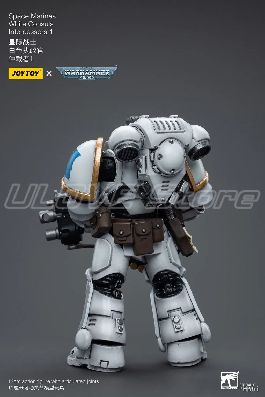 In Stock Original JOYTOY Warhammer 40K Space MarinesWhite ConsulsIntercessors 1 1/18 Action Figures Gifts Toys Models