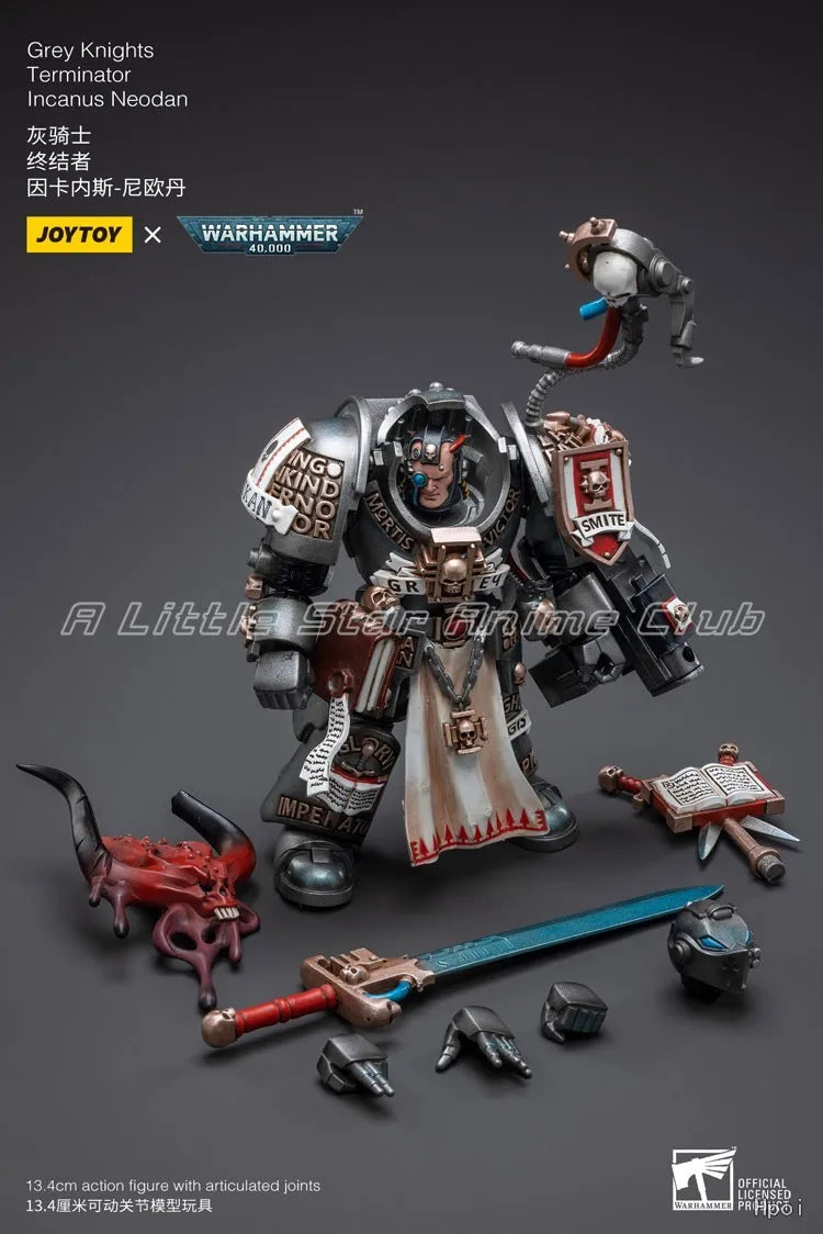 In Stock Original JOYTOY 1/18 Action Fique Warhammer 40000 Grey Knights Terminator Incanus Neodan Model Toy