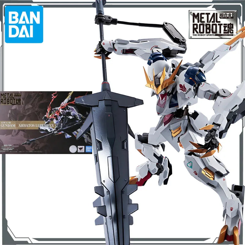 Bandai Original Mobile Gundam METAL ROBOT ASW-G-08 GUNDAM BARBATOS LUPUS REX Figure Model Collection Toy Gift