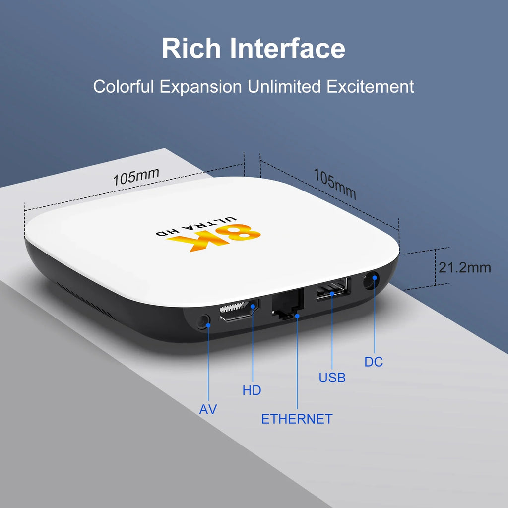 Android 14 TV BOX H96 Max M2 Plus Smart TV Box Support 2.4G/5G WiFi6 Support 8K HDR Video Android TV Set Top Box