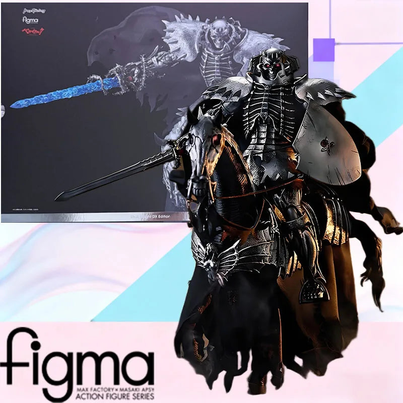 Auf Lager MAX Factory Originalverpackung FIGMA 634-DX SKULL KNIGHT DX EDITION Actionfigur Modellspielzeug Geschenk für Kinder Schaumstoffverpackung