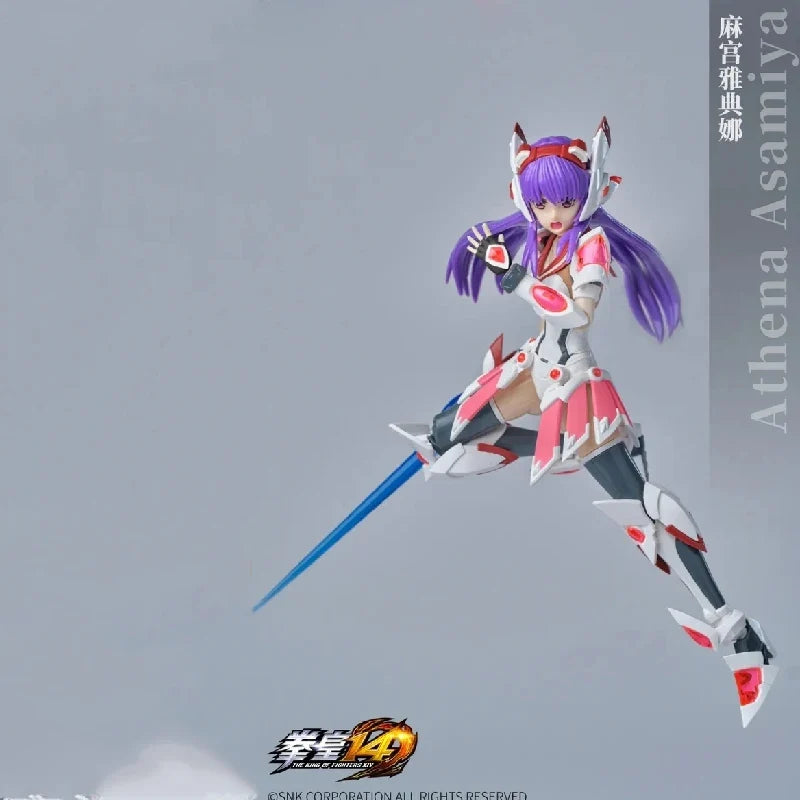 Original THE KING OF FIGNTERS XIV ATHENA ASAMIYA Anime Action Figure Assembly Model Toys Collectible Model Ornaments Gifts