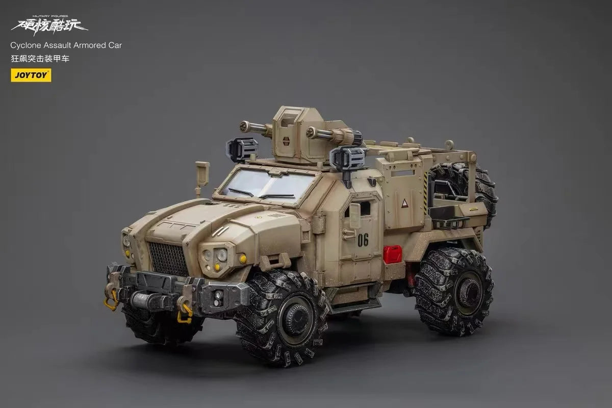 【In Stock】 JOYTOY 1/18 Action Figure Cyclone Assault Armored Car Military Model Toys