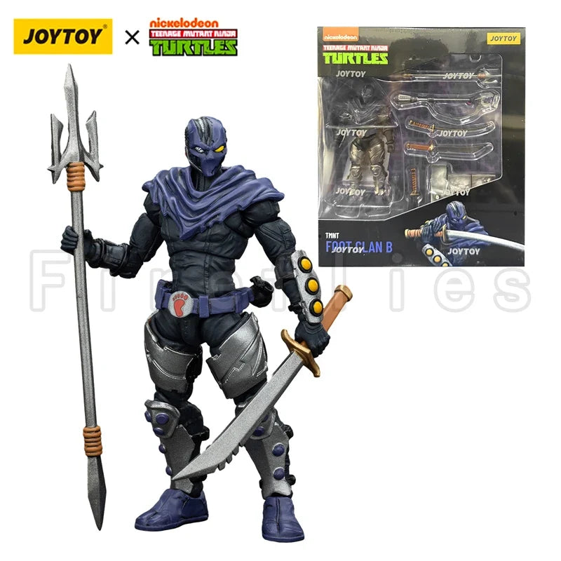 1/18 JOYTOY Action Figure Turtles Shredder Foot Clan AB Re-issue Version Anime Model Toy