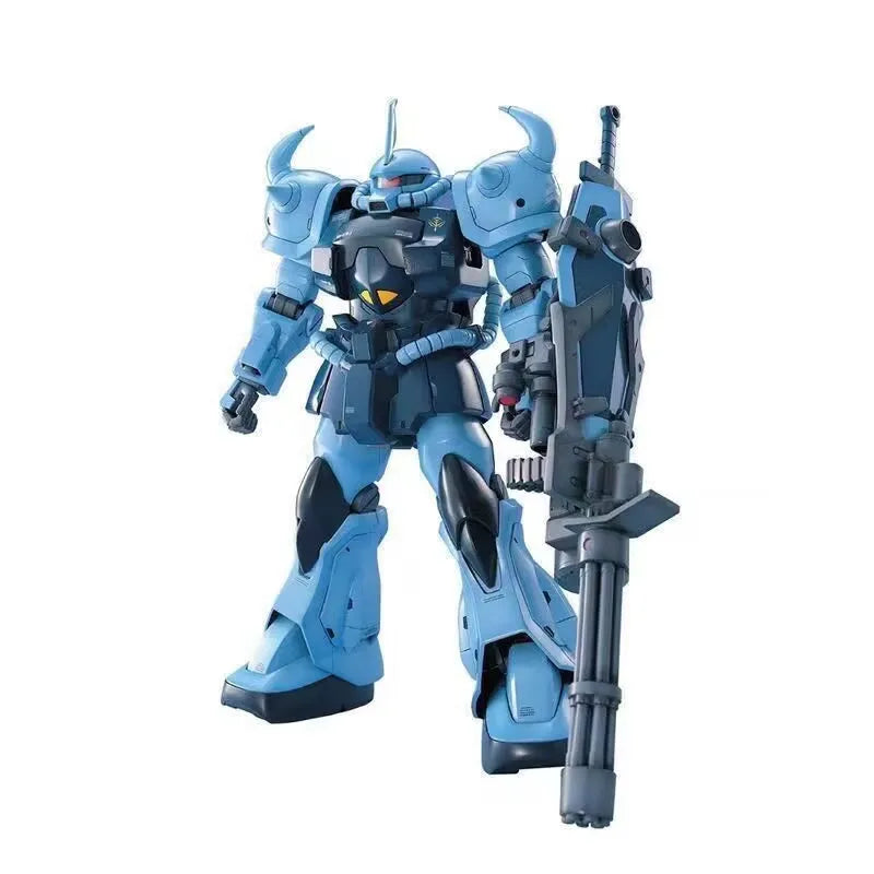 Original Bandai Gundam Anime Figure MG 1/100 MS-07B-3 Gouf Custom Mobile Suit Gundam Effects Anime Action Figures Toys 18cm