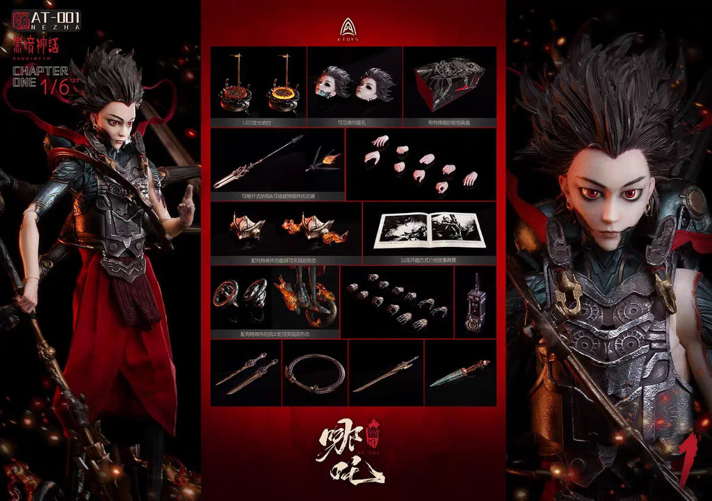 【MT】Original A-TOYS AT-0001 Dark Myth NE ZHA 1/6 Anime-Figuren