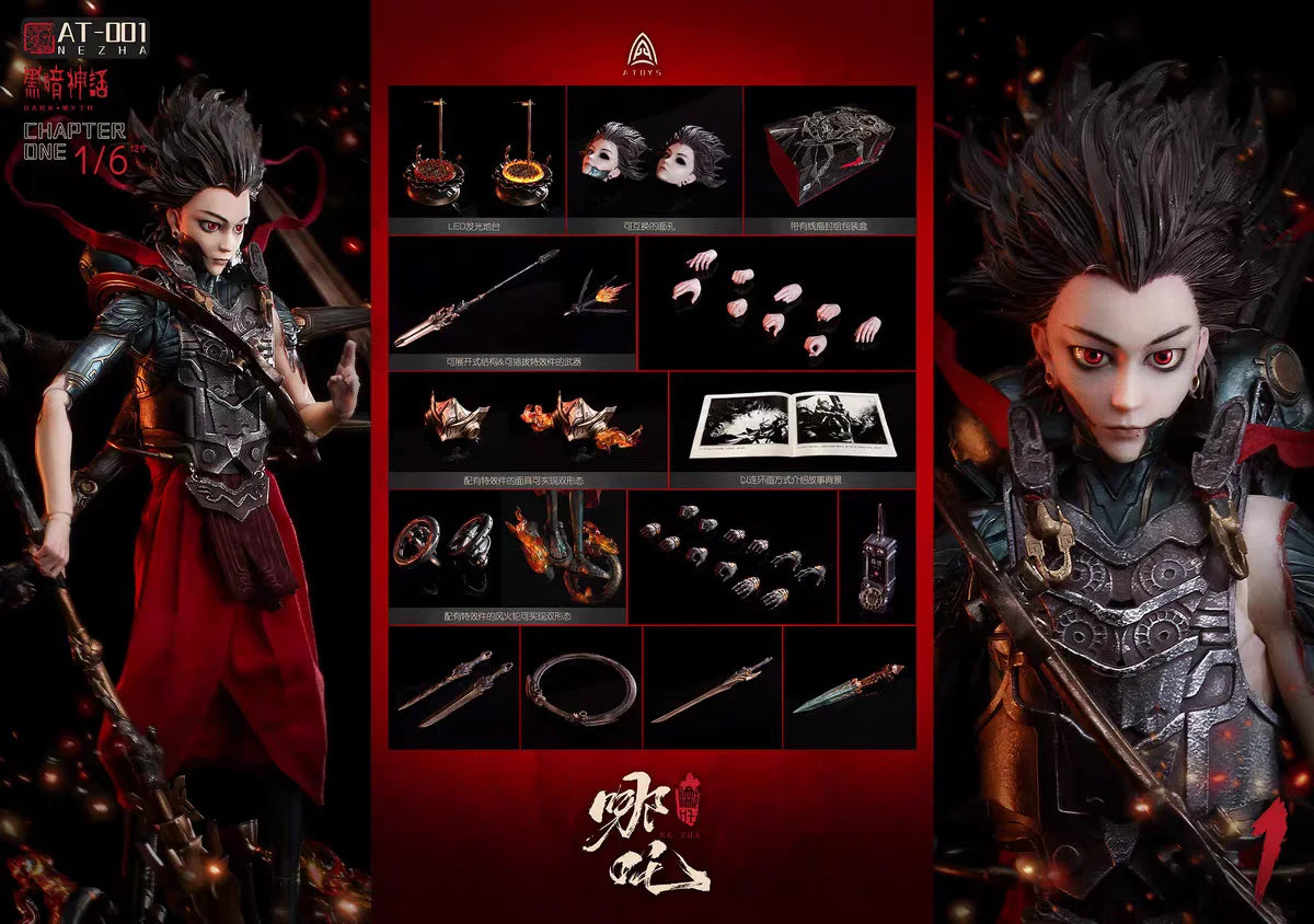【MT】Original A-TOYS AT-0001 Dark Myth NE ZHA 1/6 Anime-Figuren