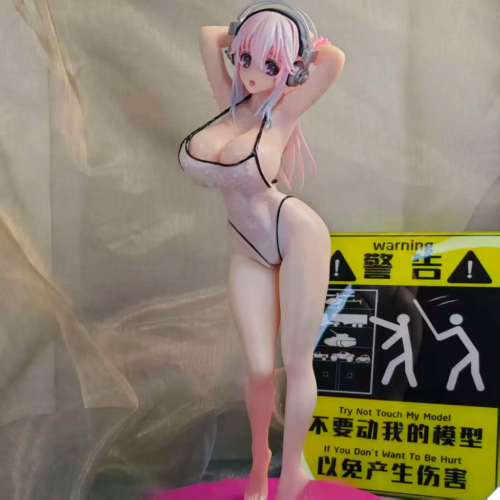 Sonizi Animation Hand-Made Swimsuit Beauty Girl Action Figure Collectible Model Ornament Chassis Accessories for Secondary Fans