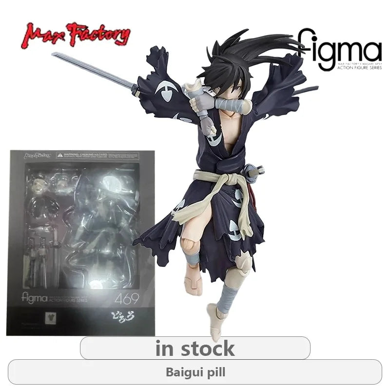 Max Factory Original Figma Dororo Serie 469 Baigui Pillen Anime Actionfigur Modell Spielzeug Bewegliche Modell Ornamente Geschenke für Jungen