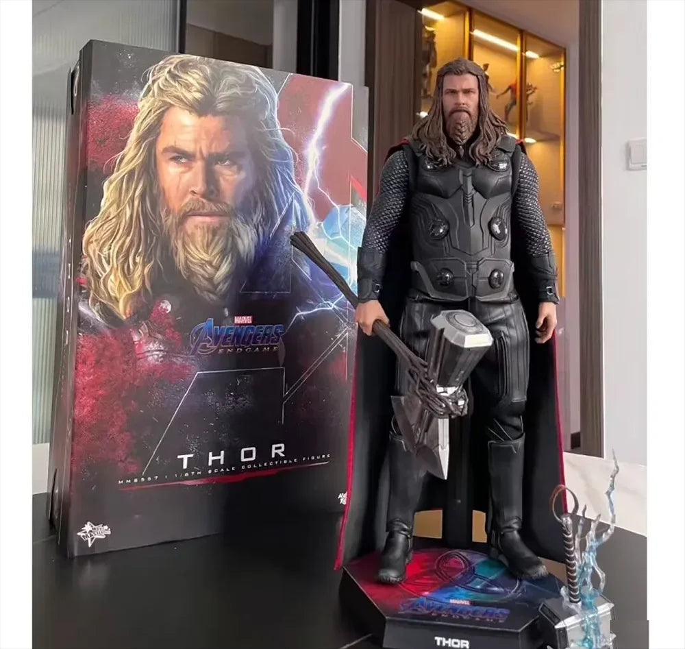 HotToys HT 1/6 MMS557 Avengers: Endgame Avg4 Thor Odinson Version 8.0 Actionfigur Modell 12-Zoll Sammlerstück Geschenk