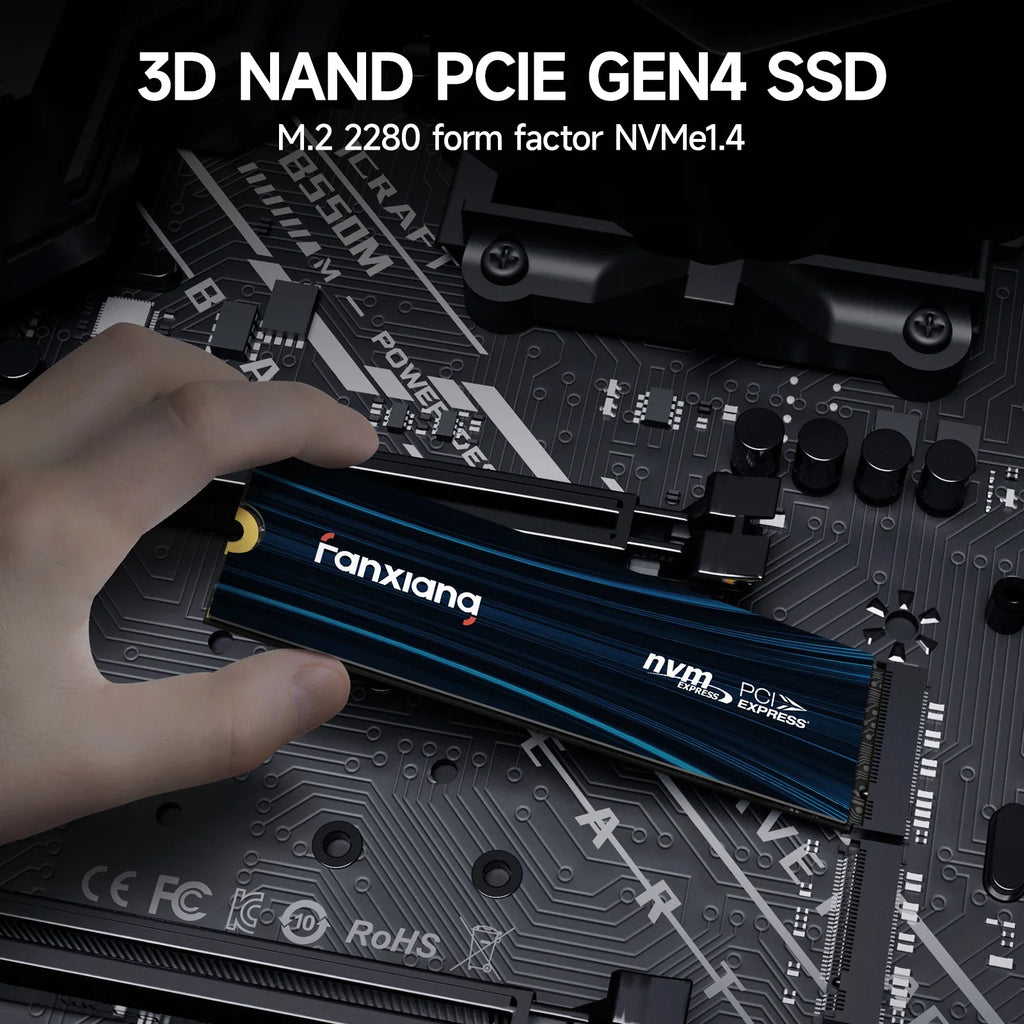 Fanxiang S880E/S880ER 7100MB/s NVMe M.2 SSD Drive PCIe4.0x4 1TB/2TB/4TB M.2 2280 SSD Internal Solid State Drive For PS5 Laptop