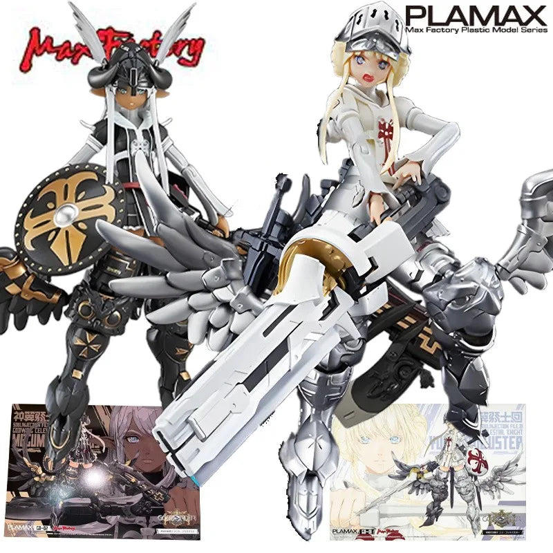 Max Factory Genuine Max Plamax Model Series Godz Order Series GO-01 Yuri Godbuster and GO-02 Megumi Asmodeus Boy's Gift