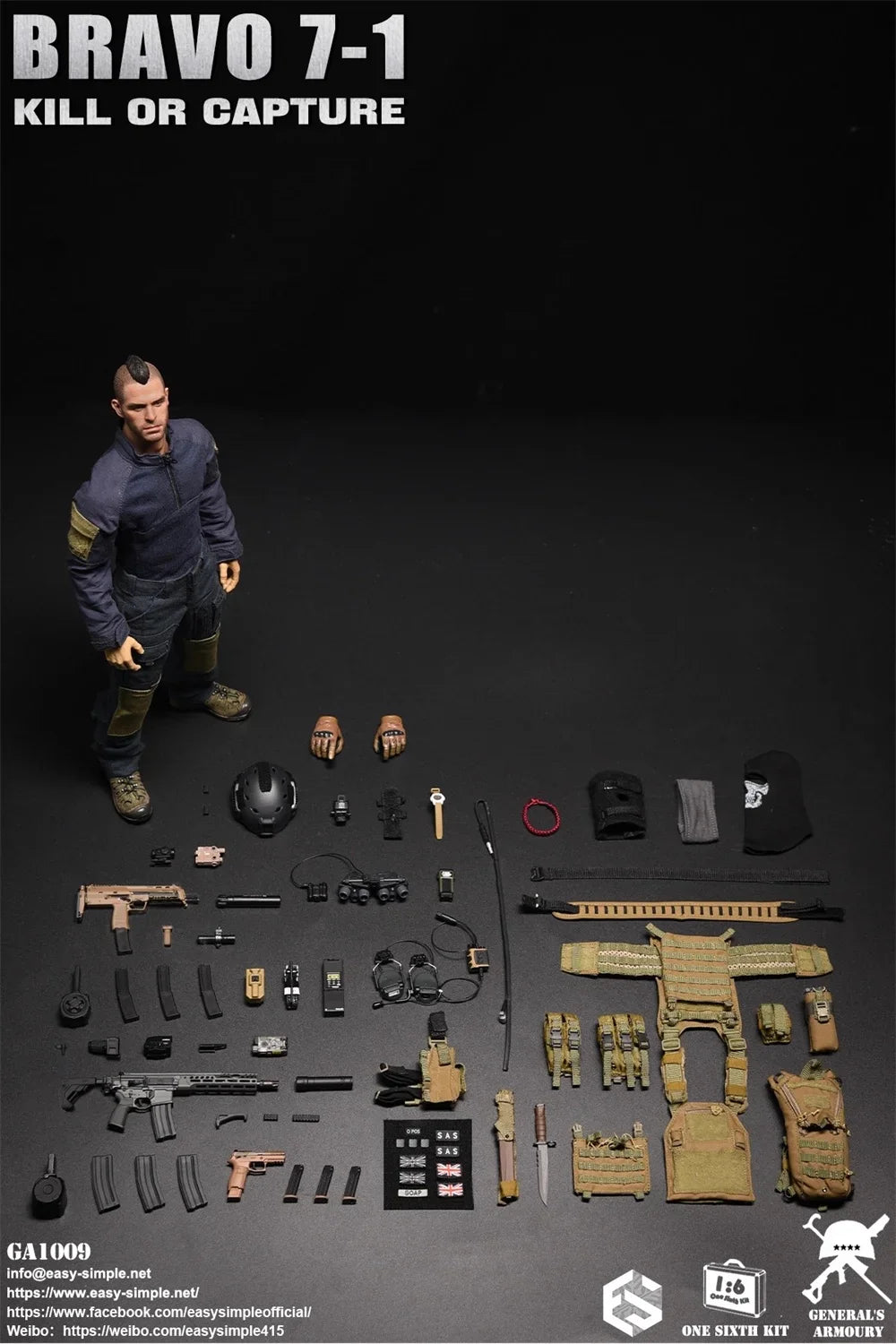 1/6 ES GA1009 The British Soldier Doll Duty Man The Call Full Set Bewegliche Actionfigur SAS Für Fans Sammeln EINFACH&SIMPLE